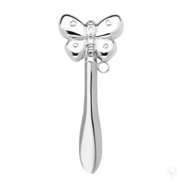 SONAJERO EN PLATA CON MANGO- MARIPOSA 1