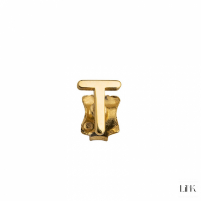 Piercing Link Golden Fun Style - Letter T 1