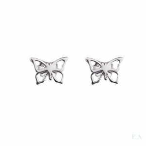 PENDIENTES INFANTILES EN PLATA - MOD. MARIPOSA 1