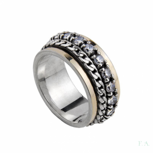 Spinner Ring FA with Marcasite 1