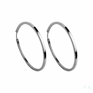 Hoops Earrings FA Square Wire 2mm - D.-6cm 1