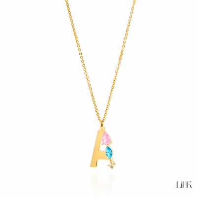 Necklace LINK - Letter A 3