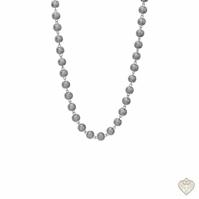 COLLAR EN PLATA - CUENTAS 6MM 1