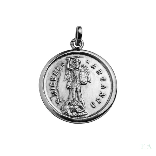 MEDALLA EN PLATA  ARCANGEL S.MIGUEL - D.-2.1CM 1