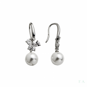 PENDIENTES CON CIRCONIAS Y PERLAS 1