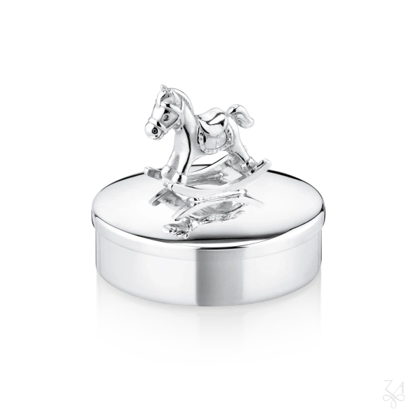 STERLING SILVER FIRST TOOTH BOX - MOD. HORSE 2