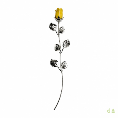 Bibelot Dhome - Rosa amarela 2