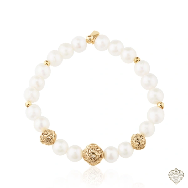Pulseira Contas Perolas 1