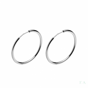 Hoops Earrings FA Round Wire 1.8mm - D.-5cm 1