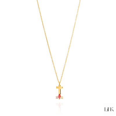 Necklace LINK - Letter I 2