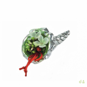 BIBELOT CORNUCOPIA CON FLORES 19X10 1