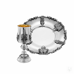 Elijah Cup and Plate Set - Mod. Acanthus Leaves 1