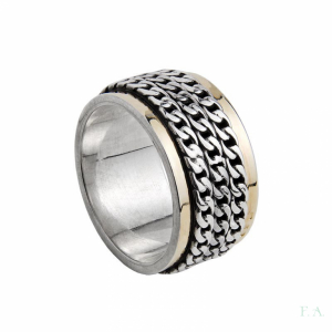 Spinner Ring FA with Marcasite 1