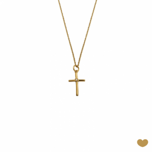 Colar Passion Gold 19.2k - Cruz 1