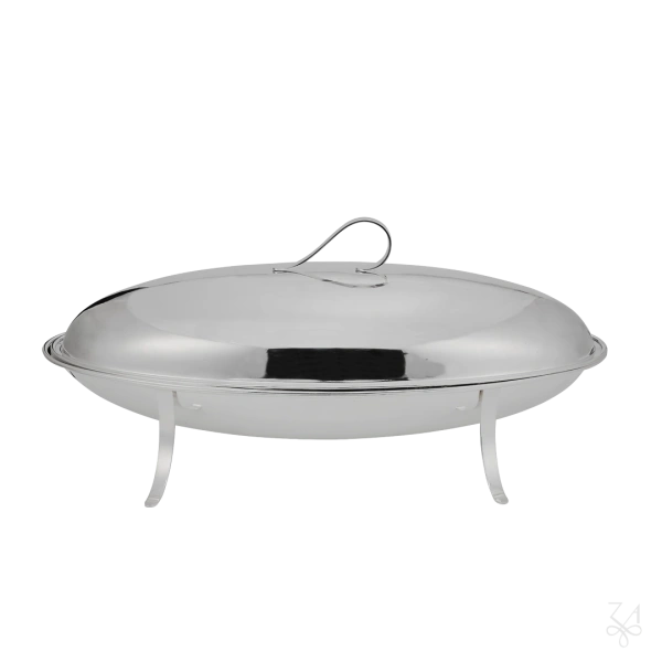 SILVER PLATED FOOD CONTAINER WITH FEET 2