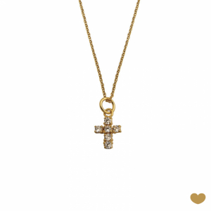 Colar Passion Gold 19.2k - Cruz 1