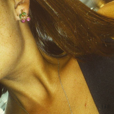 PENDIENTES PLATA925 Y ORO9K - 100 CIRCONITAS-D1.5CM- SEDUÇÃO 2