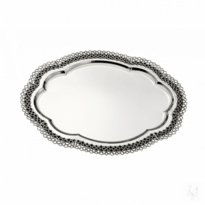 Oval Tray - Border Casting -49x40cm 1