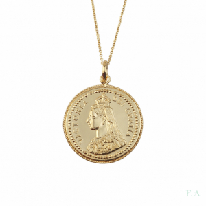 COLLAR  EN PLATA CON MEDALLA  D-4CM 1