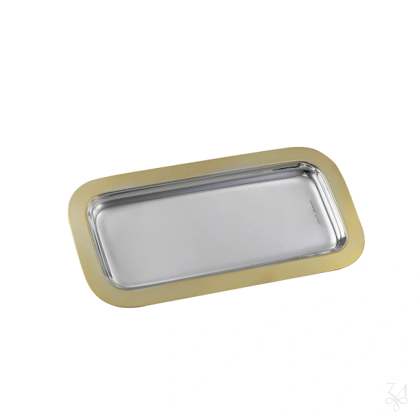STRLING SILVER TRAY RETT CD 20X10 CM 2