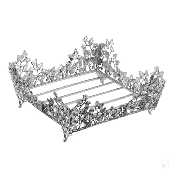 Square Napkin Holder Flowers - 19x19 1