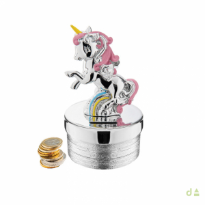 HUCHA UNICORNIO 9.5X14.5CM ROSA 1
