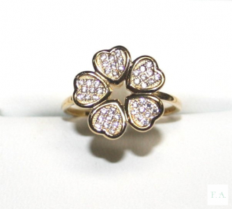 ANILLO EN PLATA C/ CIRCONITAS 1