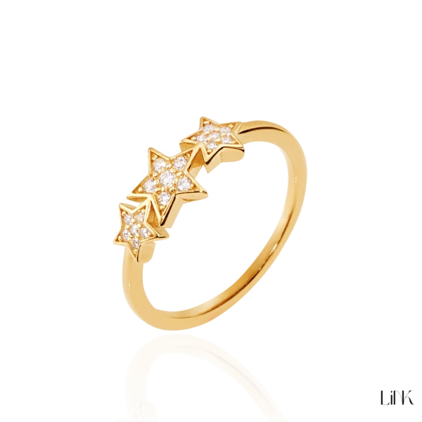 ANILLO CIRCONITAS DORADO 2