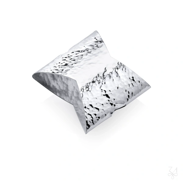 Napkin Ring - Mod. Farfalla - Hammered 2