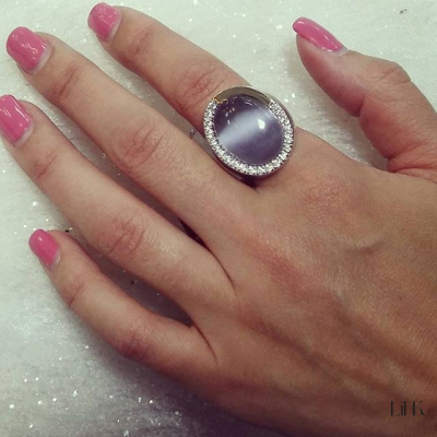 ANILLO EN PLATA925 Y ORO9K - VIOLETA 2