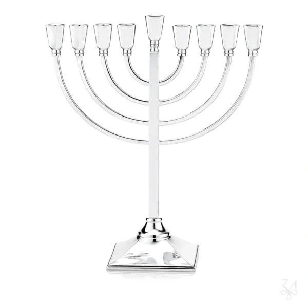 STERLING SILVER PARTS RELIGIOUS MENORAH HAIFA SMALL 1