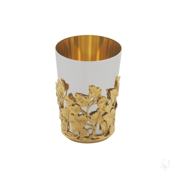 Kiddush Cup H.-9cm - Gold inside - Mod. Ivy 6