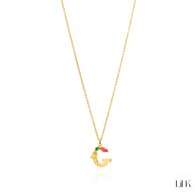 Necklace LINK - Letter G 2