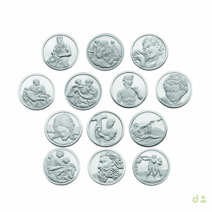 ESTUCHE 13 MEDALLAS ARRAS MATRIMONIAIS - D. 2CM 1