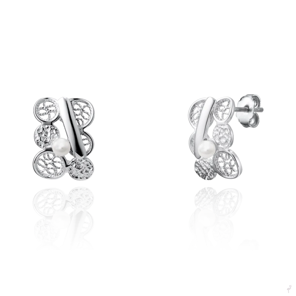 PENDIENTES FILIGRANA C/ PERLA 2