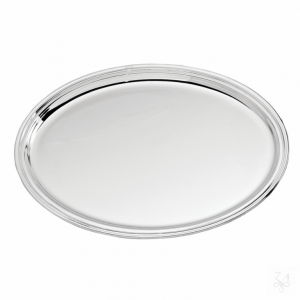 Oval Tray - Model Inglese - 43x32cm - Without Handles 1