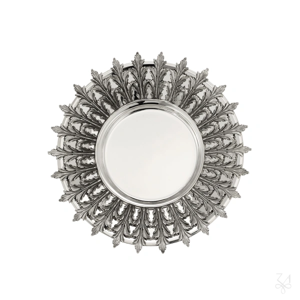 Kiddush Plate - Mod. Acanthus Leaf 3