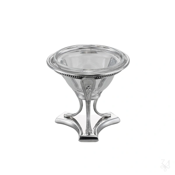 STERLING SILVER RELIGIOUS PLAIN SALT-HOLDER 2
