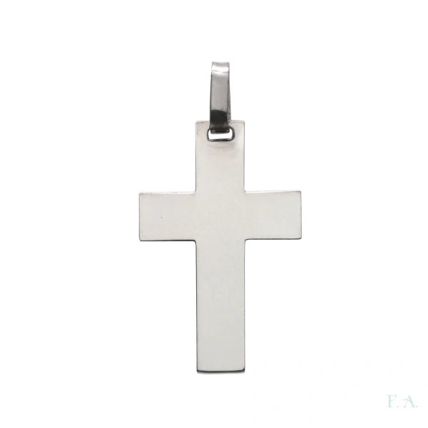 CRUZ EN PLATA 2CM 1