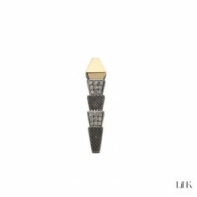 COLGANTE PLATA 925/ORO9K- 18 CIRCONITAS- 4.7CM - ELEGÂNCIA 1