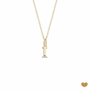 Colar Passion Gold 19.2k - Letra I 1