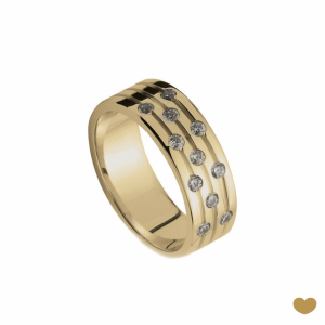 Aliança Passion Gold 19.2k - 6.4 mm 1
