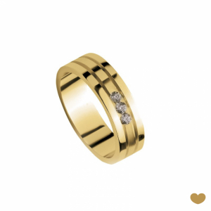 Aliança Passion Gold 19.2k - 5.4 mm 1