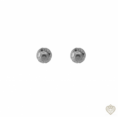 PENDIENTES EN PLATA  BOLA VIANA 8MM 1