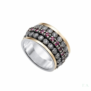 Spinner Ring FA with Marcasite 1
