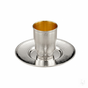 Kiddush Cup Hammered 3