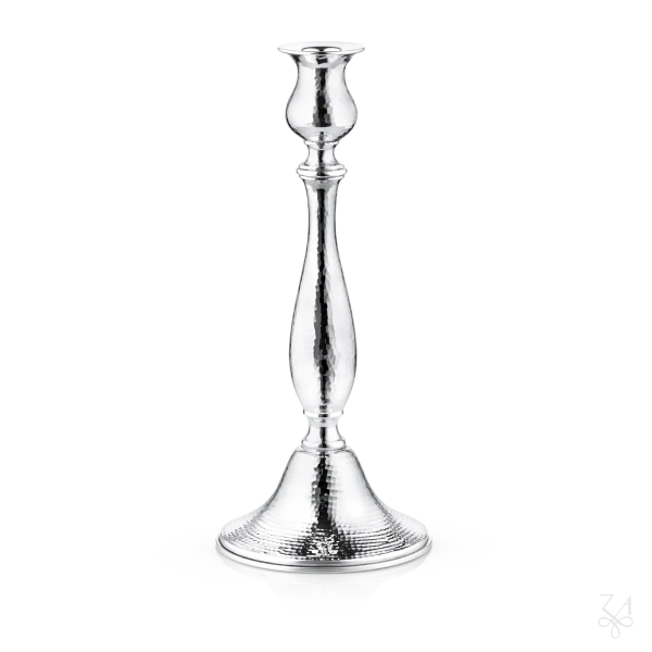 SILVER PLATED HAMMERED CANDLESTICK 1