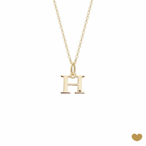 Colar Passion Gold 19.2k - Letra H 1