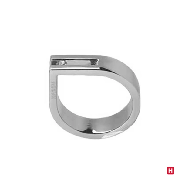 ANILLO ACERO 6MM CON PIEDRA 1