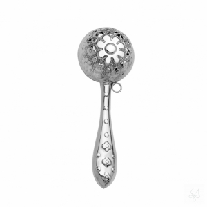 Baby Rattle - Mod. Ball with Flowers 1